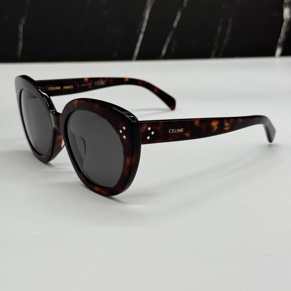 NEW CELINE CL40295F 52A HAVANA GRAY WOMEN SUNGLASSES CELINE - Picture 9 of 13